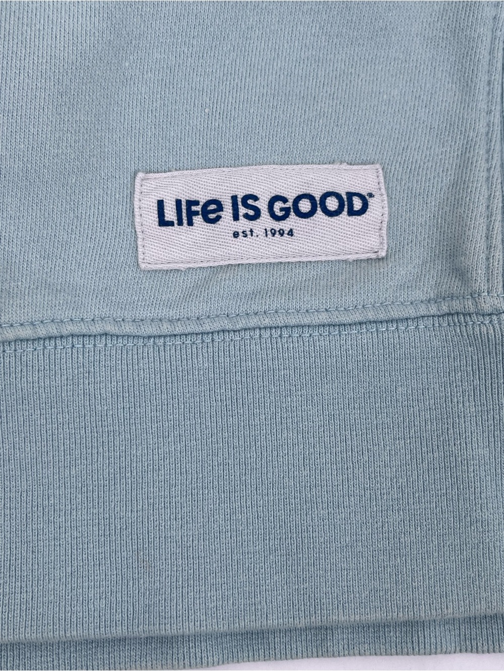 LIfe is Good Women's 100% Cotton Sweatshirt with Winter Penguin Graphic Size L - Picture 8 of 11
